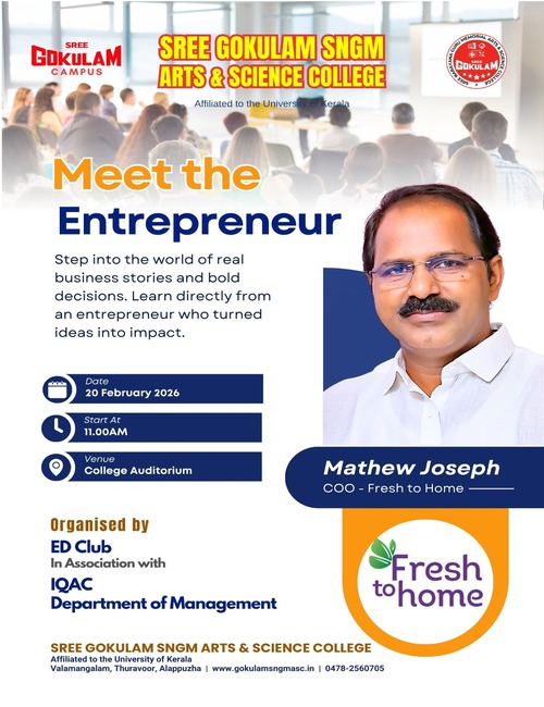 Sree Gokulam SNGM College Hosts Insightful 